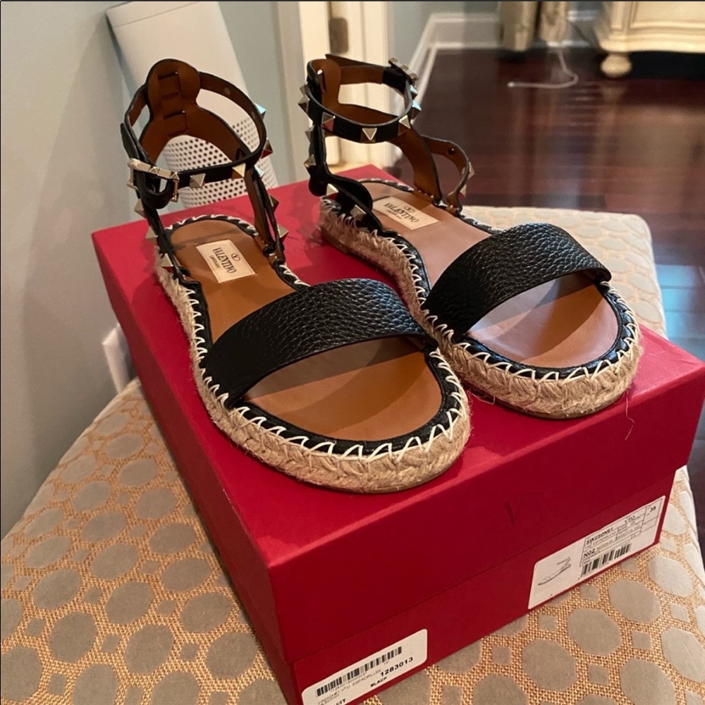 Valentino Garavani rockstud espadrilles size 35